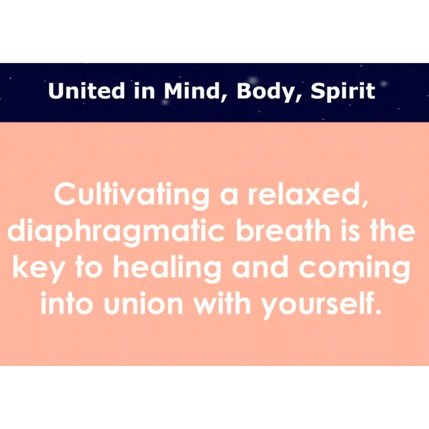 Session 8: United In Mind, Body, Spirit