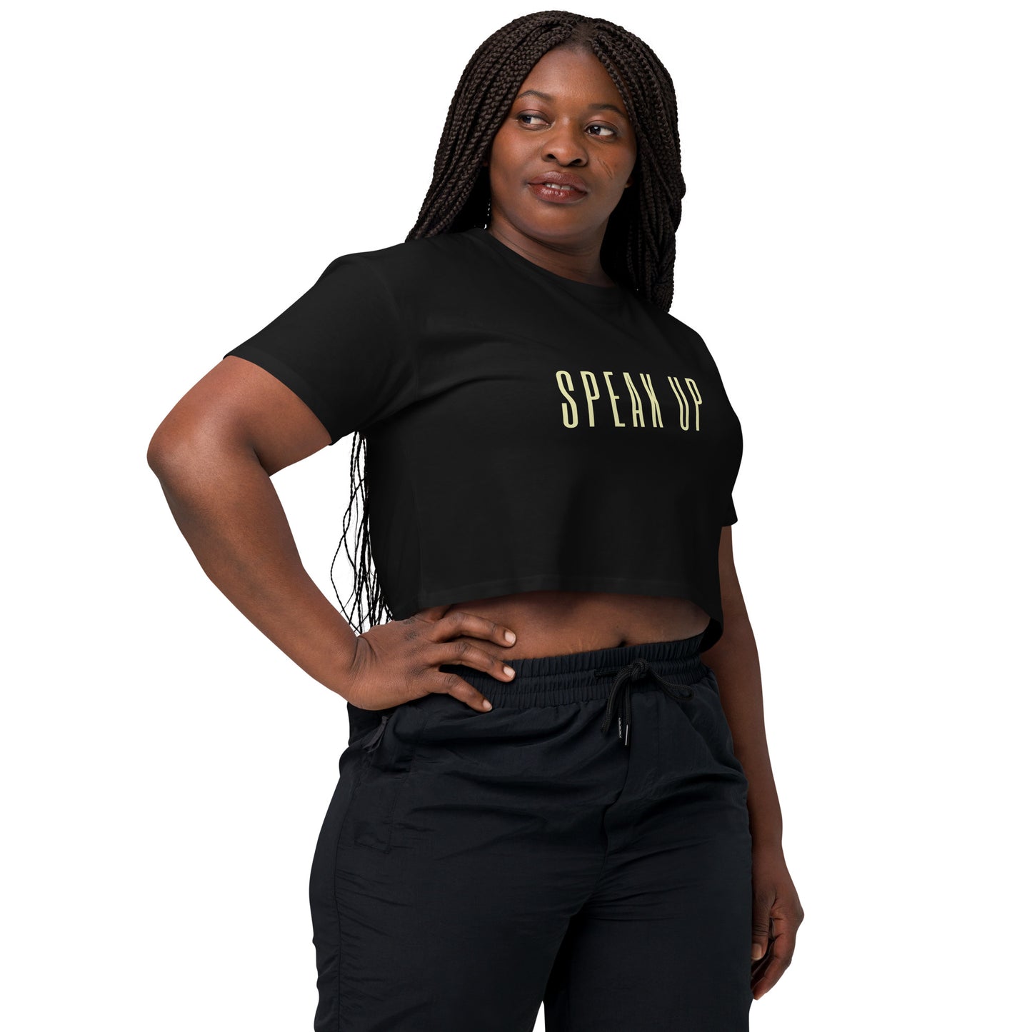 Speak Up Crop Top - LIMITED EDITION WORD SERIES