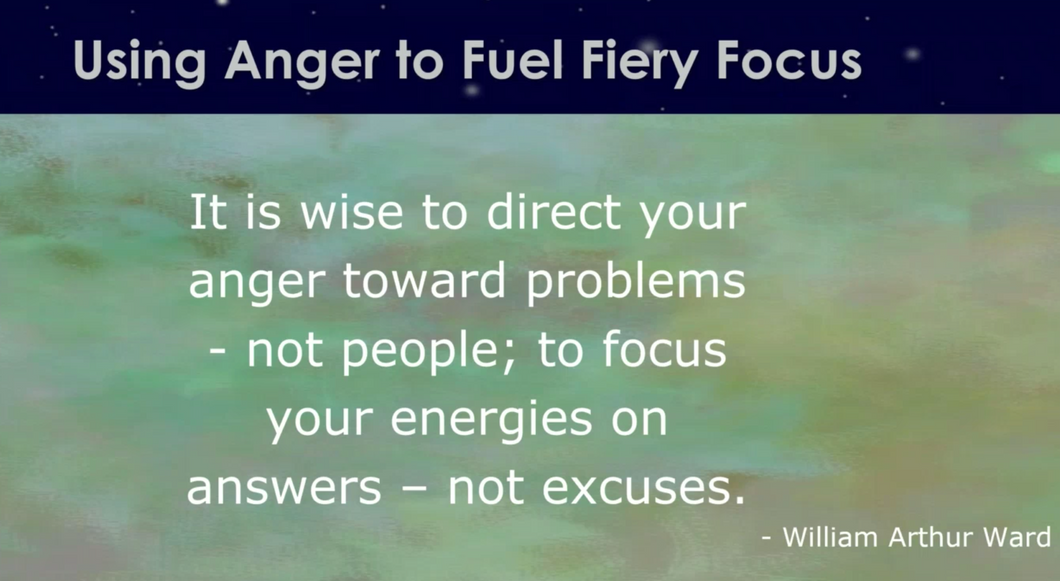 Session 3: Using Anger to Fuel Fiery Focus